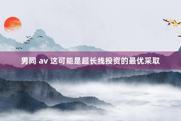 男同 av 这可能是超长线投资的最优采取