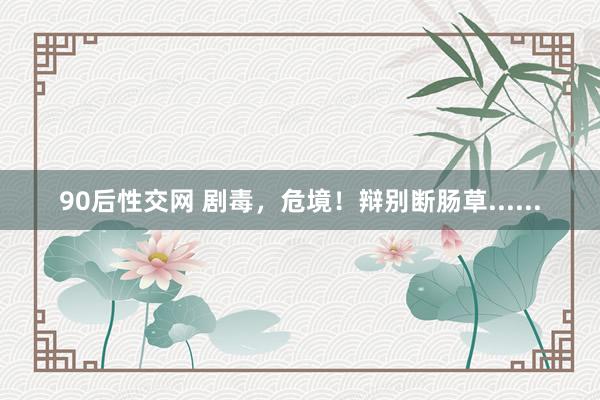 90后性交网 剧毒，危境！辩别断肠草......