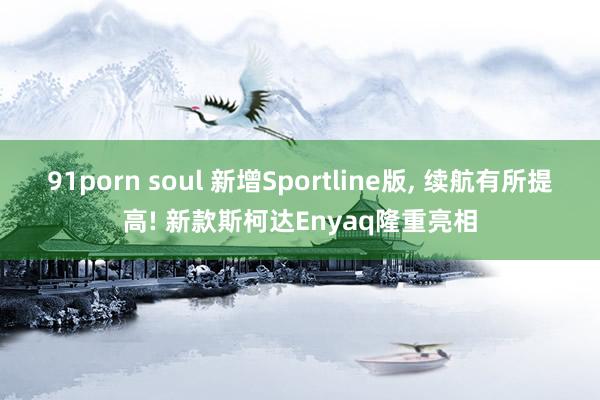 91porn soul 新增Sportline版， 续航有所提高! 新款斯柯达Enyaq隆重亮相