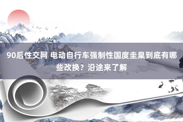 90后性交网 电动自行车强制性国度圭臬到底有哪些改换？沿途来了解