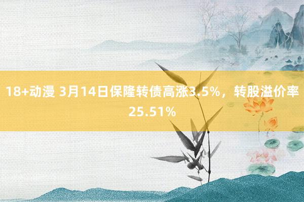 18+动漫 3月14日保隆转债高涨3.5%，转股溢价率25.51%
