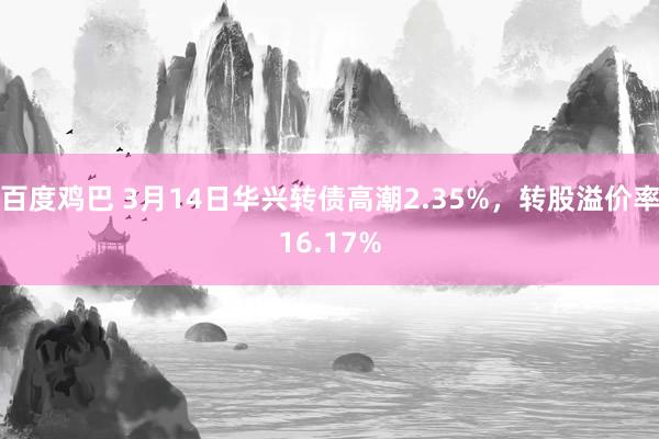 百度鸡巴 3月14日华兴转债高潮2.35%，转股溢价率16.17%