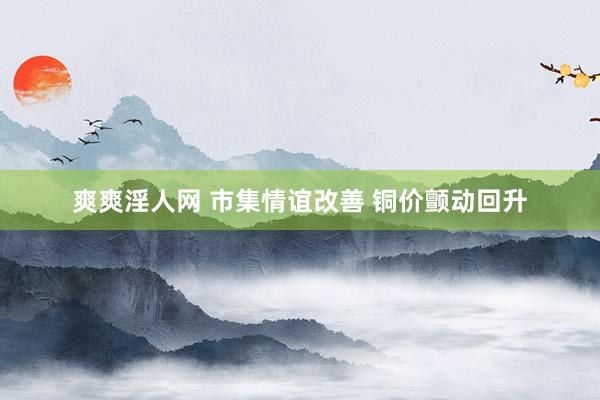爽爽淫人网 市集情谊改善 铜价颤动回升