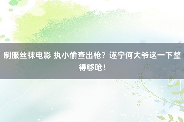 制服丝袜电影 执小偷查出枪？遂宁何大爷这一下整得够呛！