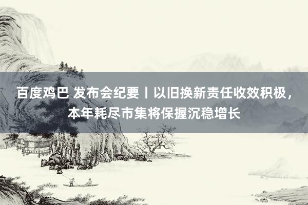 百度鸡巴 发布会纪要丨以旧换新责任收效积极，本年耗尽市集将保握沉稳增长